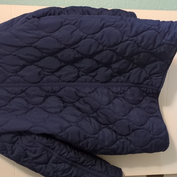 J. Crew Signature Puffer Navy Quilted Comfy Women's Coocon Jacket Winter Sz 2X - Picture 9 of 11